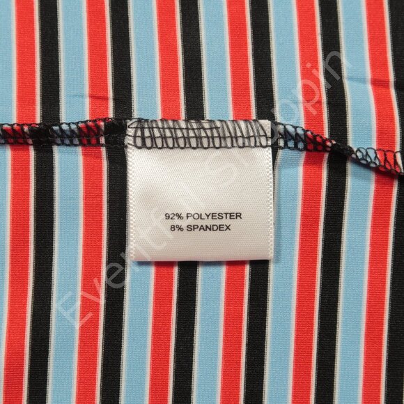 Peter Millar Summer Comfort Golf Polo Shirt Mens XL Red Blue Black Stripe - Picture 5 of 5